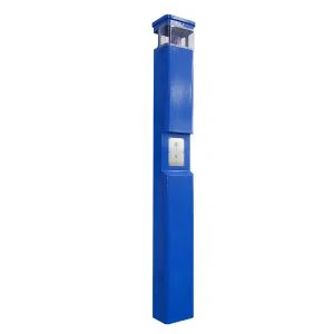 Menara telefon kecemasan tahan vandal dengan lampu LED biru untuk luaran